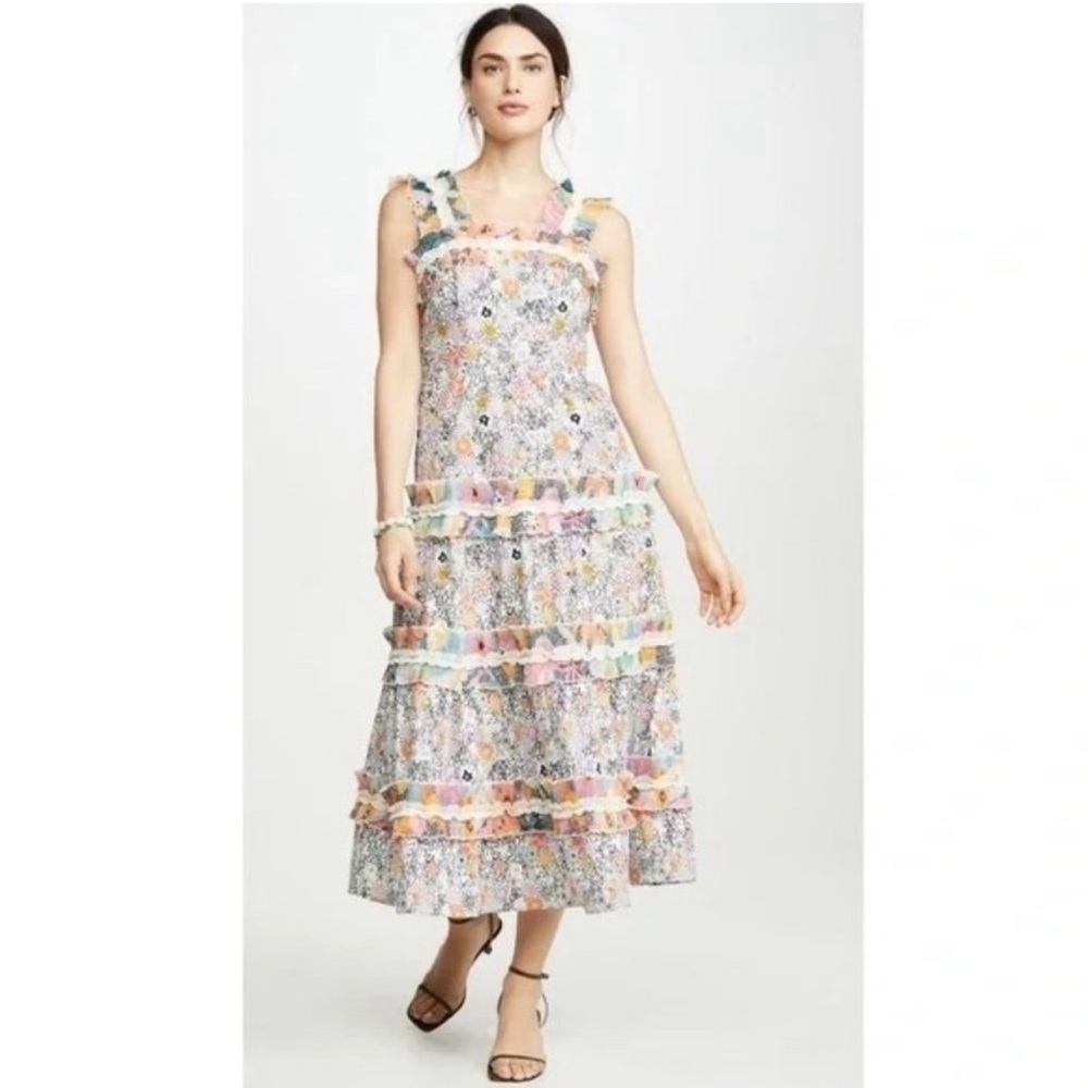 Celiab Java Dress In White Multi Size Xl - image 4